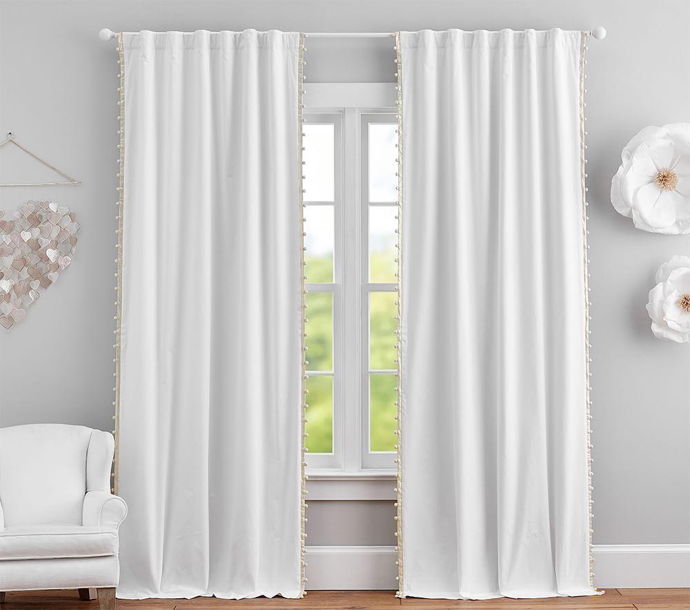 Cotton Pom-Pom Blackout Panel